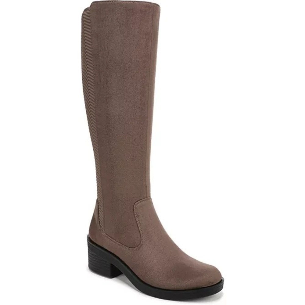 LifeStride Optimum Brown Faux Suede Knee High Boots Women's 9.5 Wide New